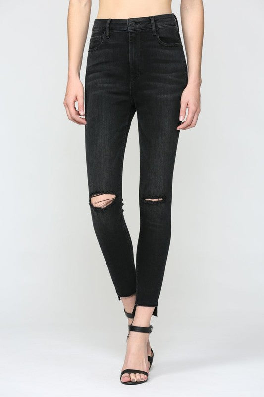 The Taylor Step Hem High Rise Skinny Jeans