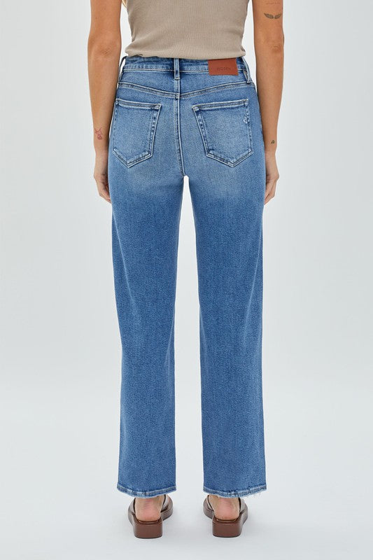 The Amuse Me Medium Wash Straight Leg Jeans