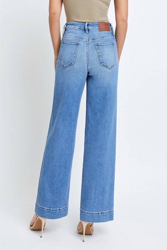 The Try Everything Medium Wash Wide Leg Jeans