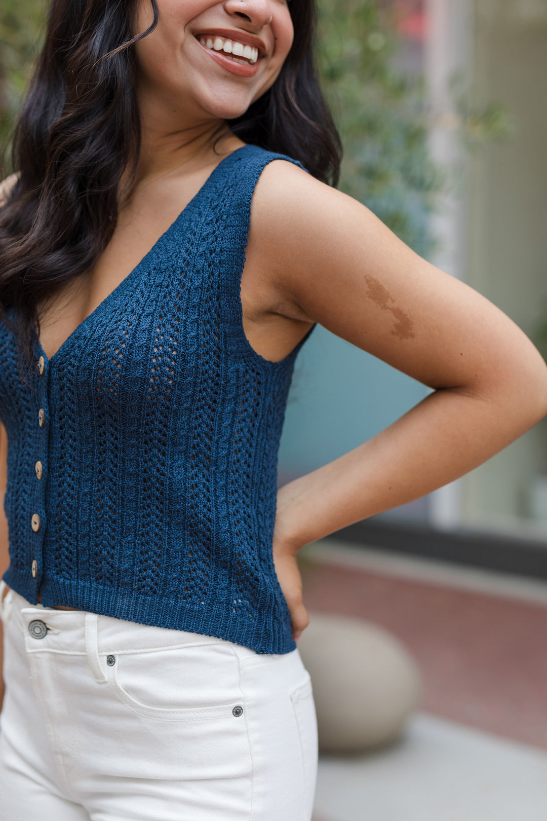 The For Shore Crochet Tank Top