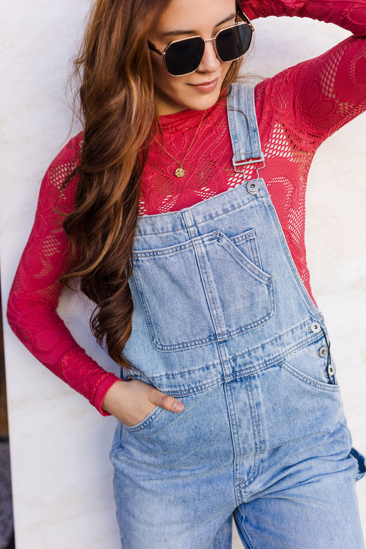 The Crimson Lace Long Sleeve Top