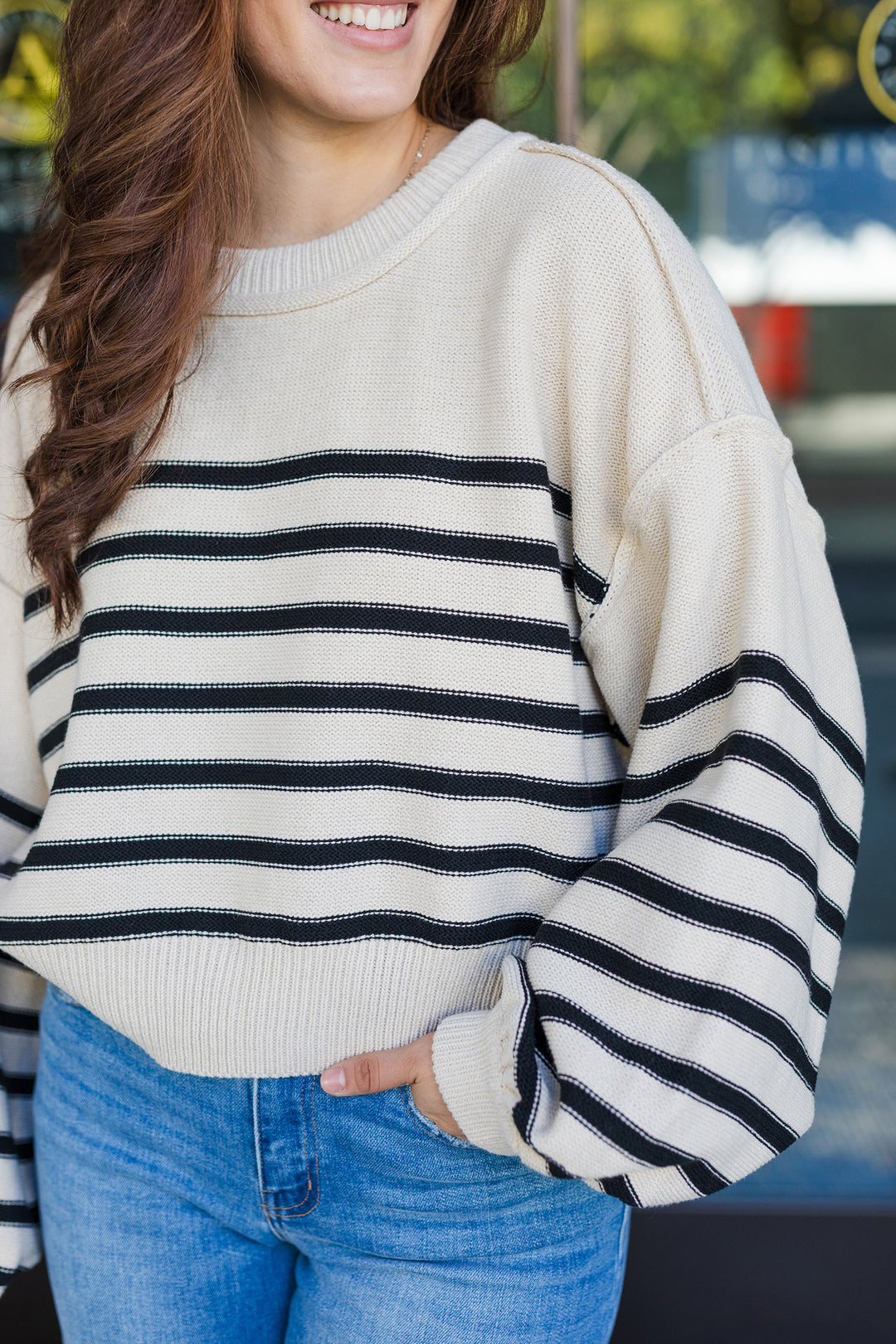 The Wondering Striped Knit Sweater