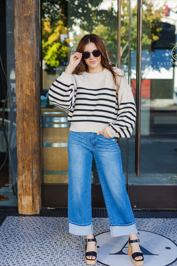 The Wondering Striped Knit Sweater