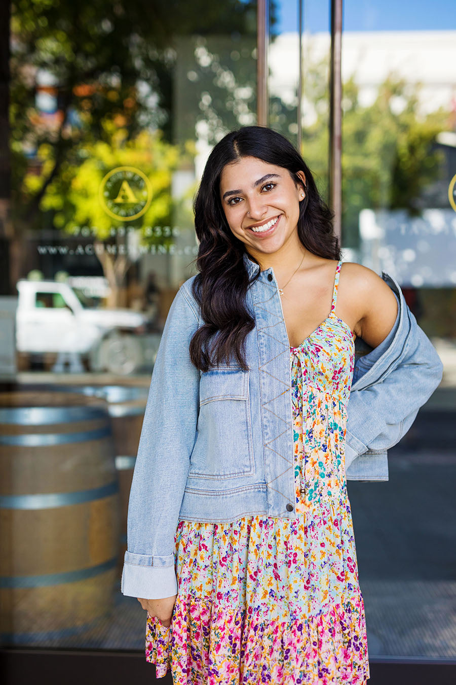 The In Bloom Floral Print Tiered Mini Dress