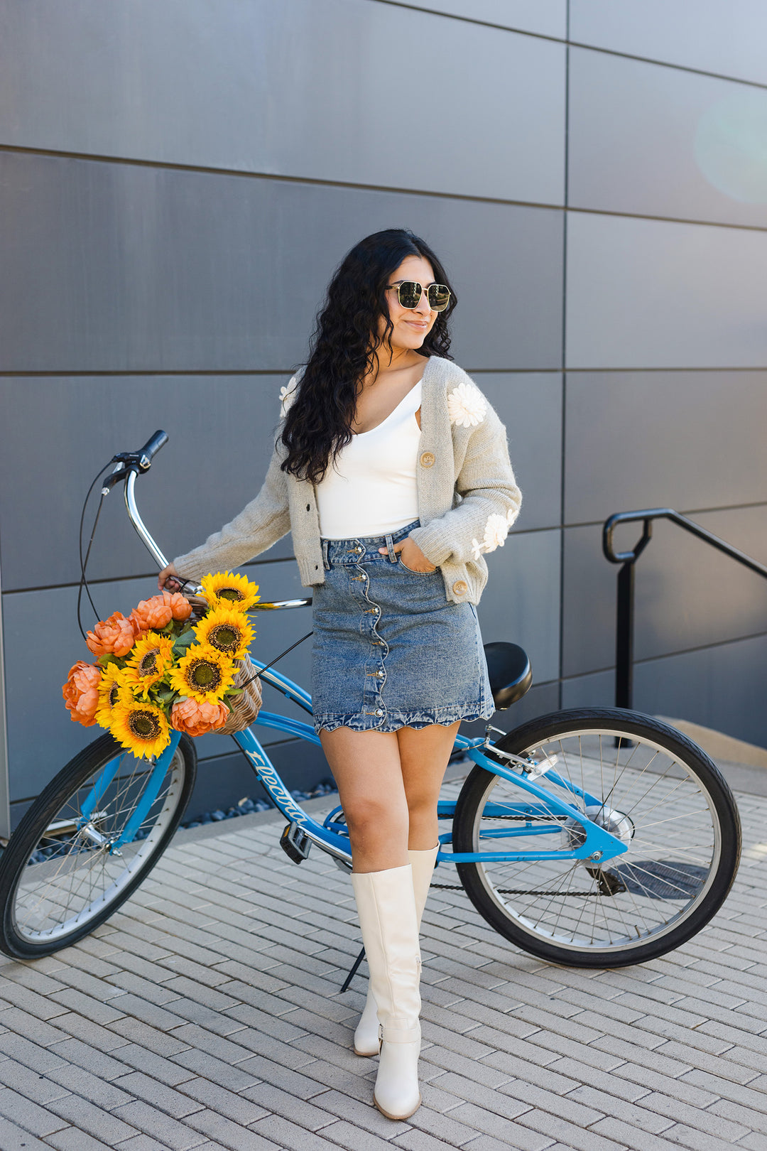 The Skies The Limit Denim Mini Skirt