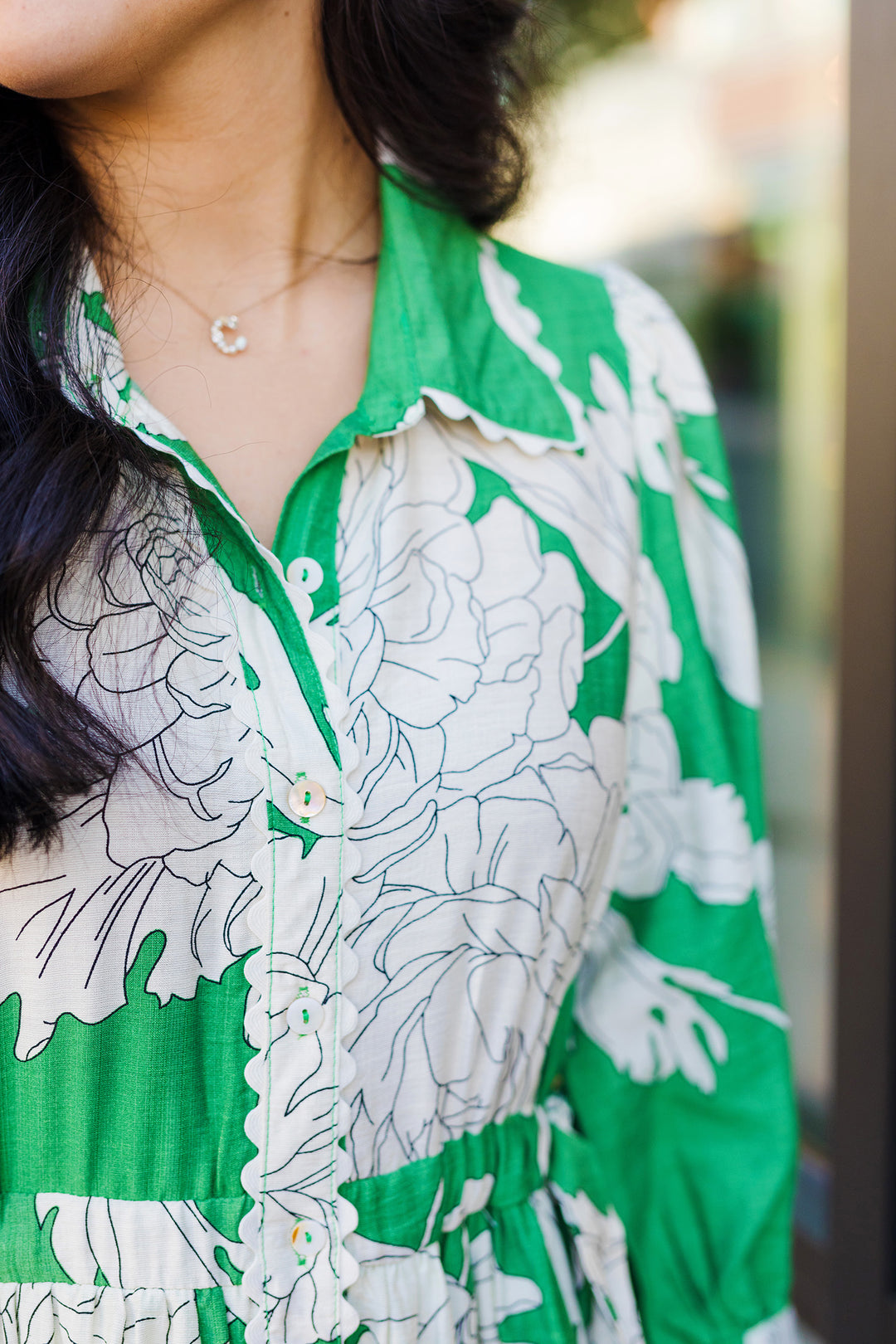 The Feeling Free Floral Print Midi Dress