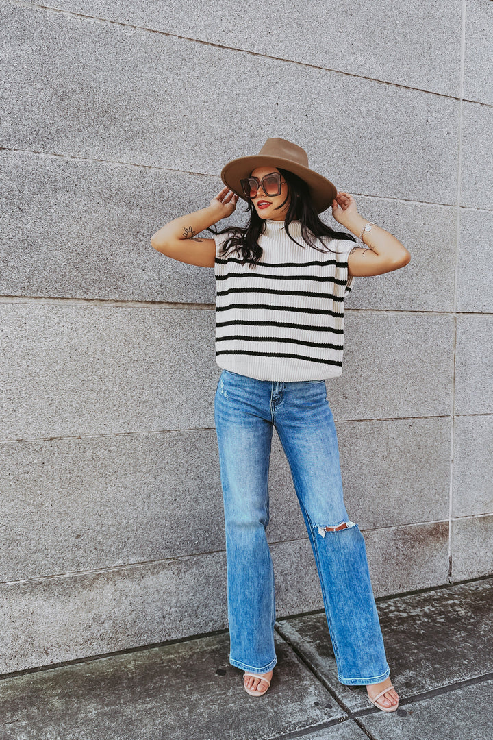 The Crush On You 90's Vintage Flare Straight Leg Jeans