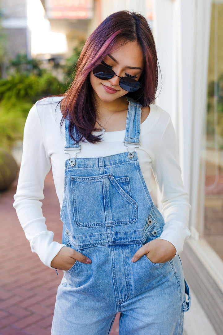 The Meet Me In Capri Denim Overalls