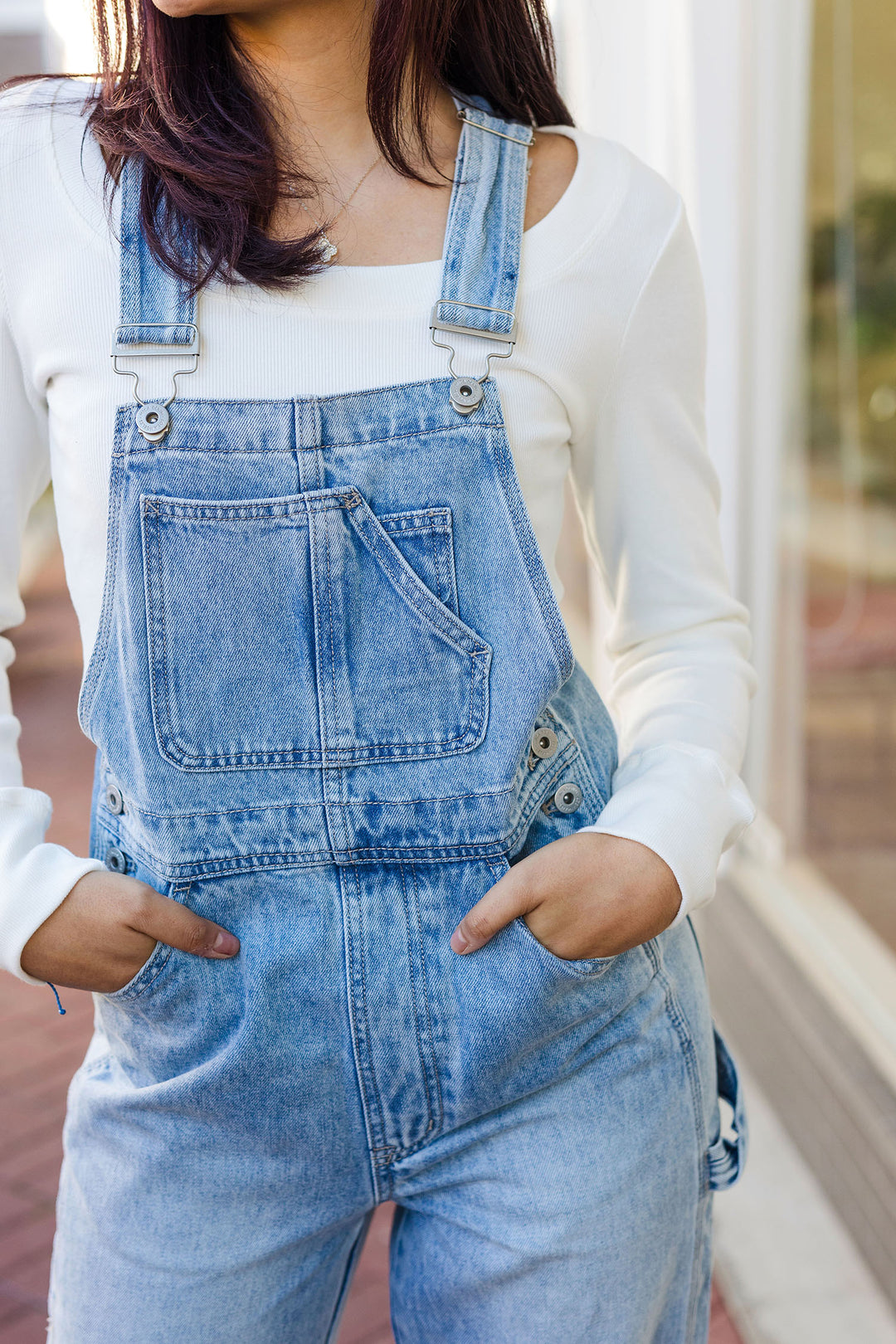 The Meet Me In Capri Denim Overalls