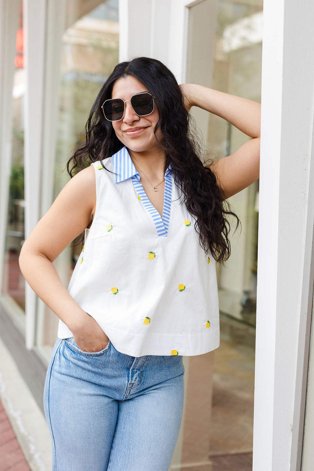 The Lemon Squeezy Print Cotton Tank