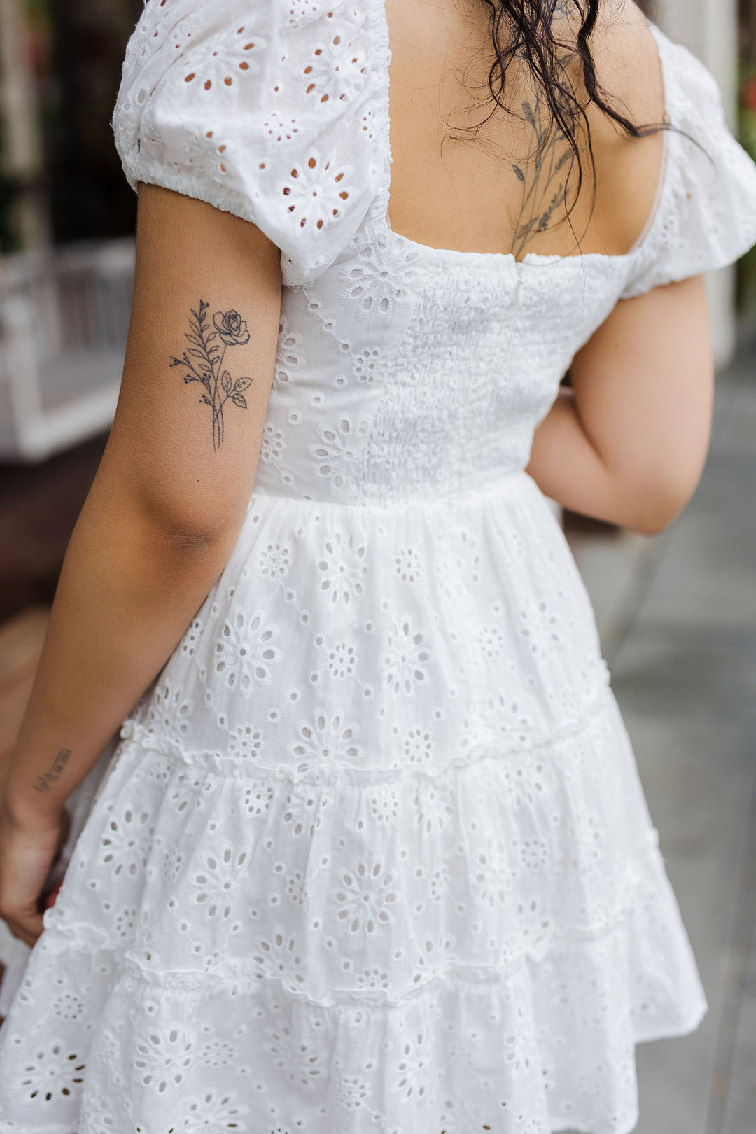 The Laters Baby Eyelet Mini Dress