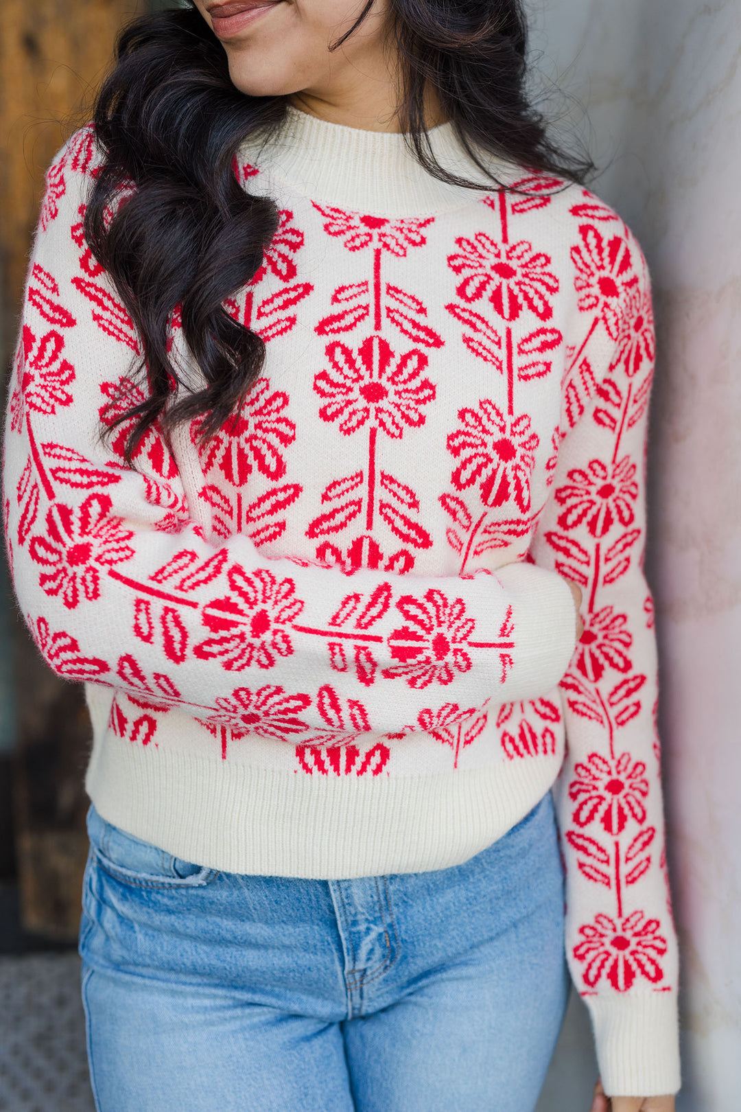 The Spring In My Step Floral Sweater