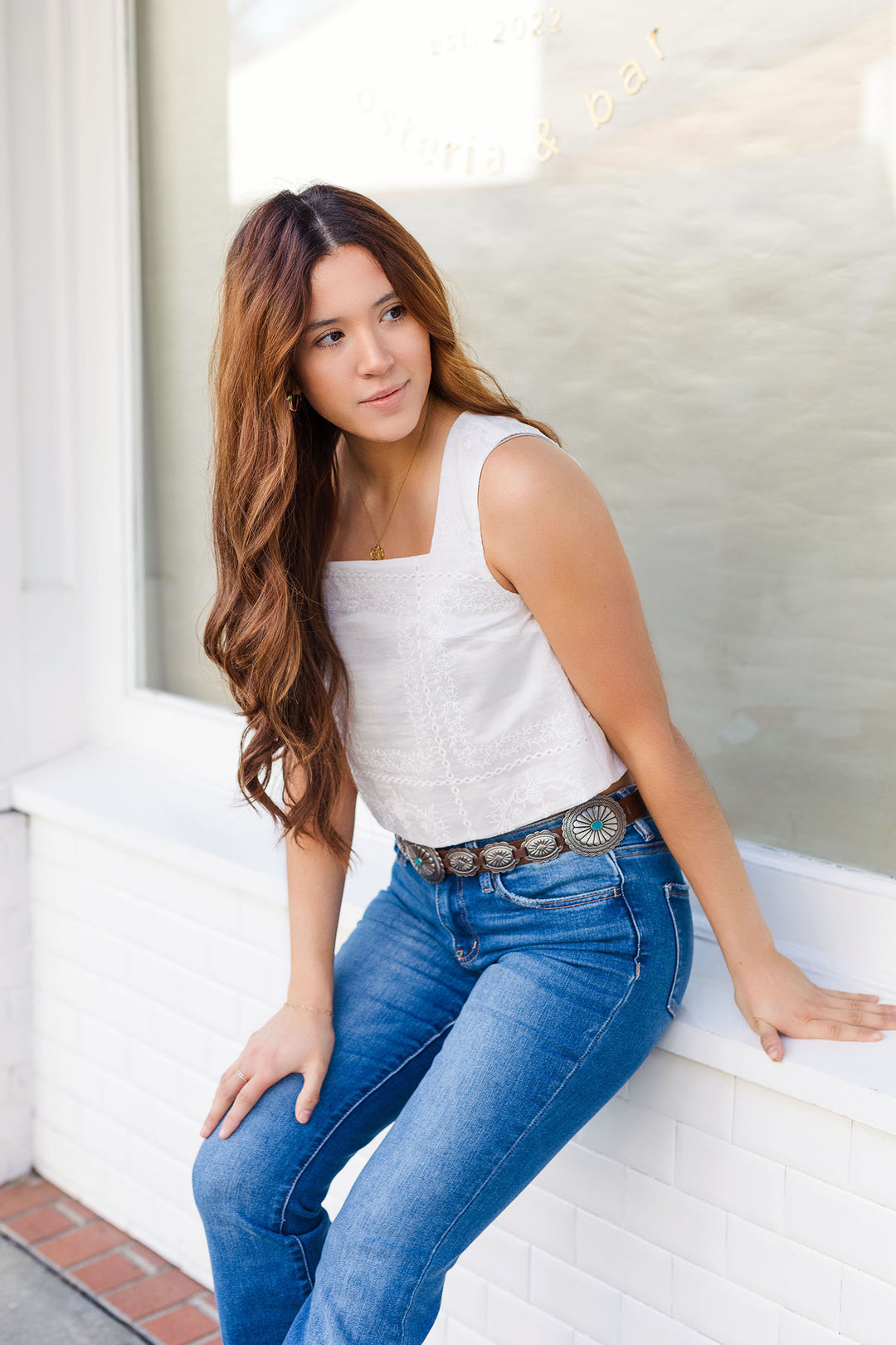 The Sweetest Summer White Eyelet Tank Top