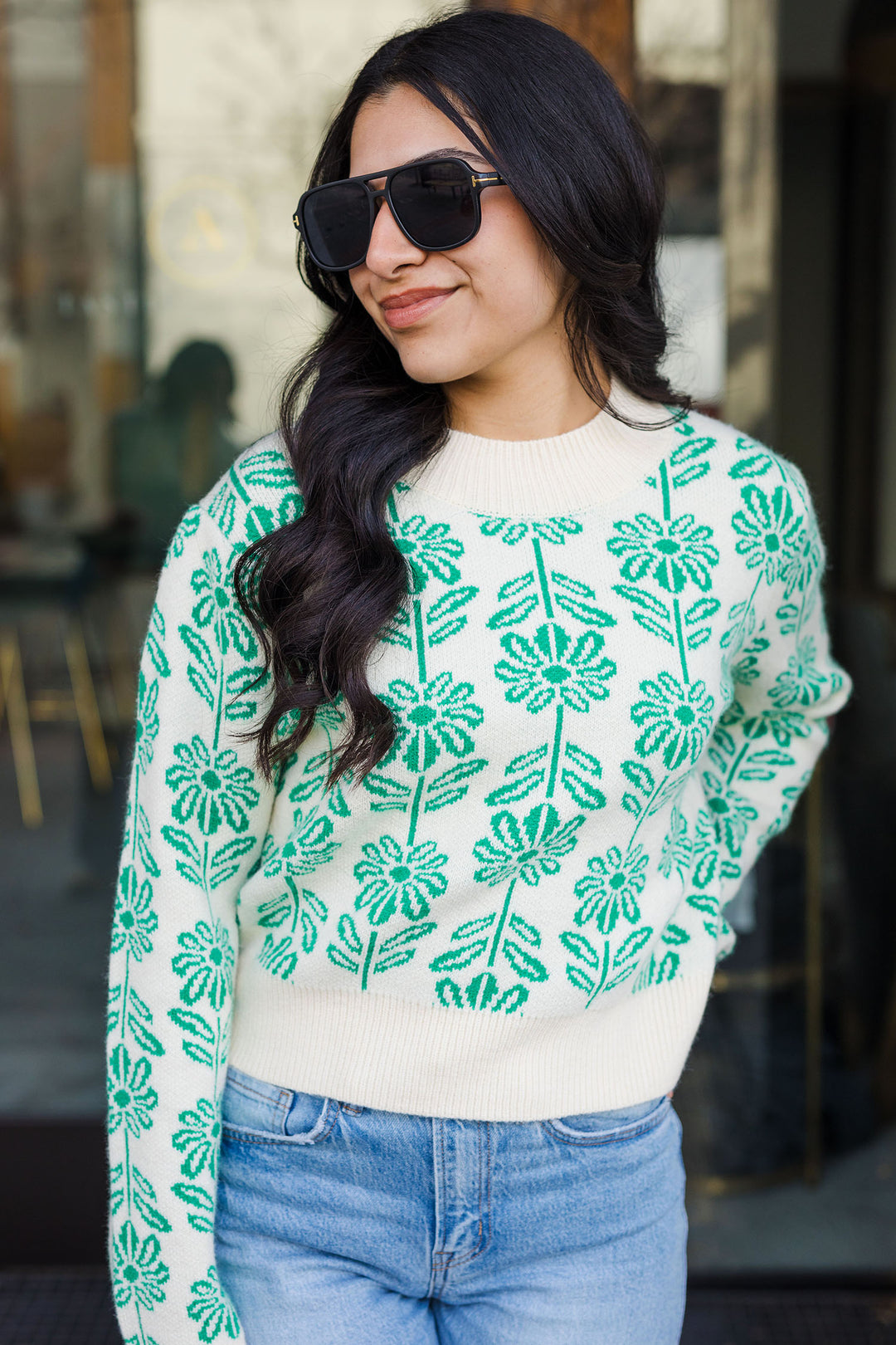 The Spring In My Step Floral Sweater