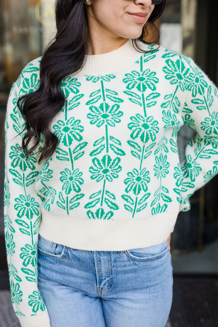 The Spring In My Step Floral Sweater