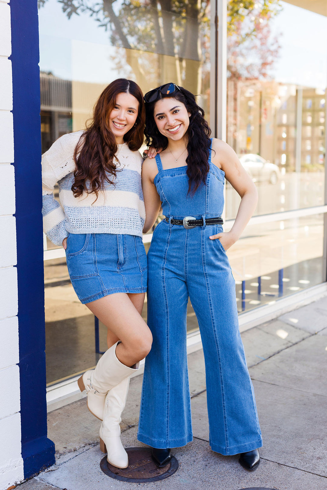 The Happy Place Pointelle Color Block Sweater