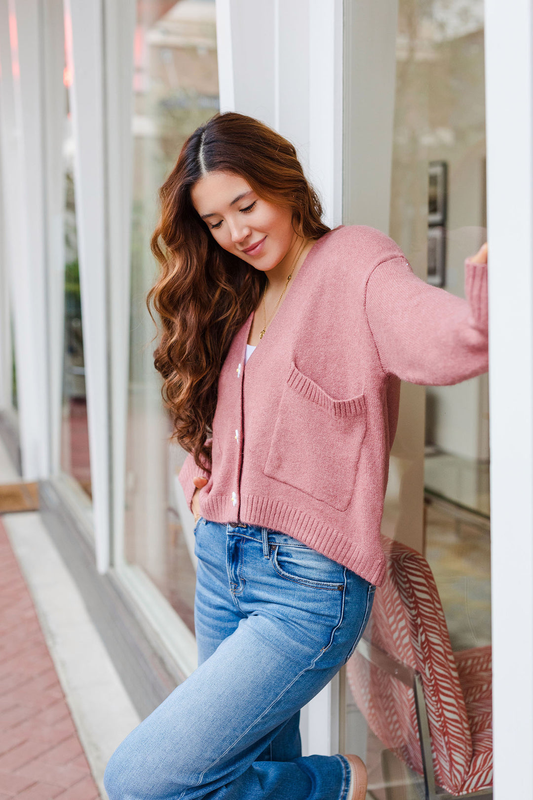 The Daisy Days Mauve Cardigan