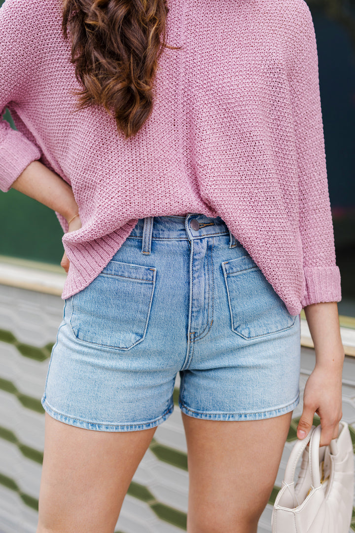 The Jessie Patch Pocket Denim Shorts