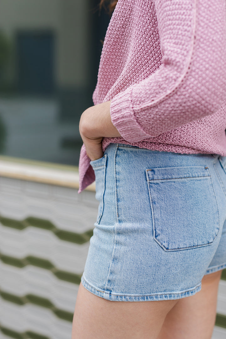 The Jessie Patch Pocket Denim Shorts