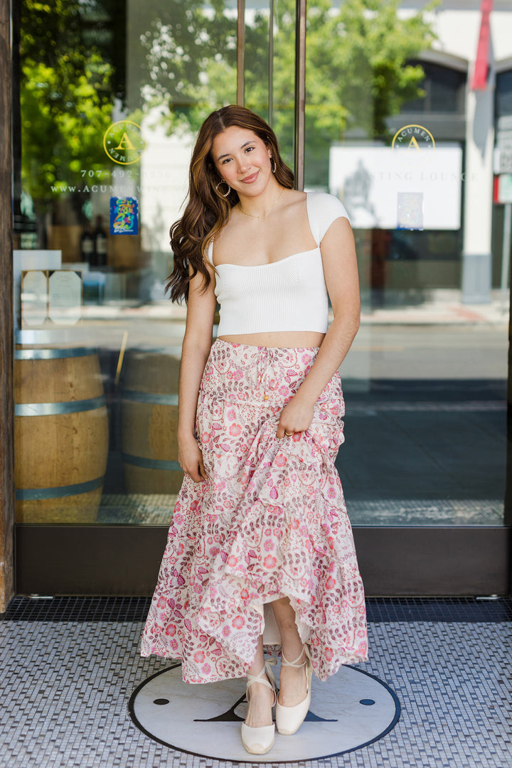The Blaire Floral Maxi Skirt