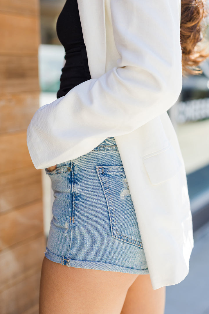 The Far From Home Cutoff Denim Shorts