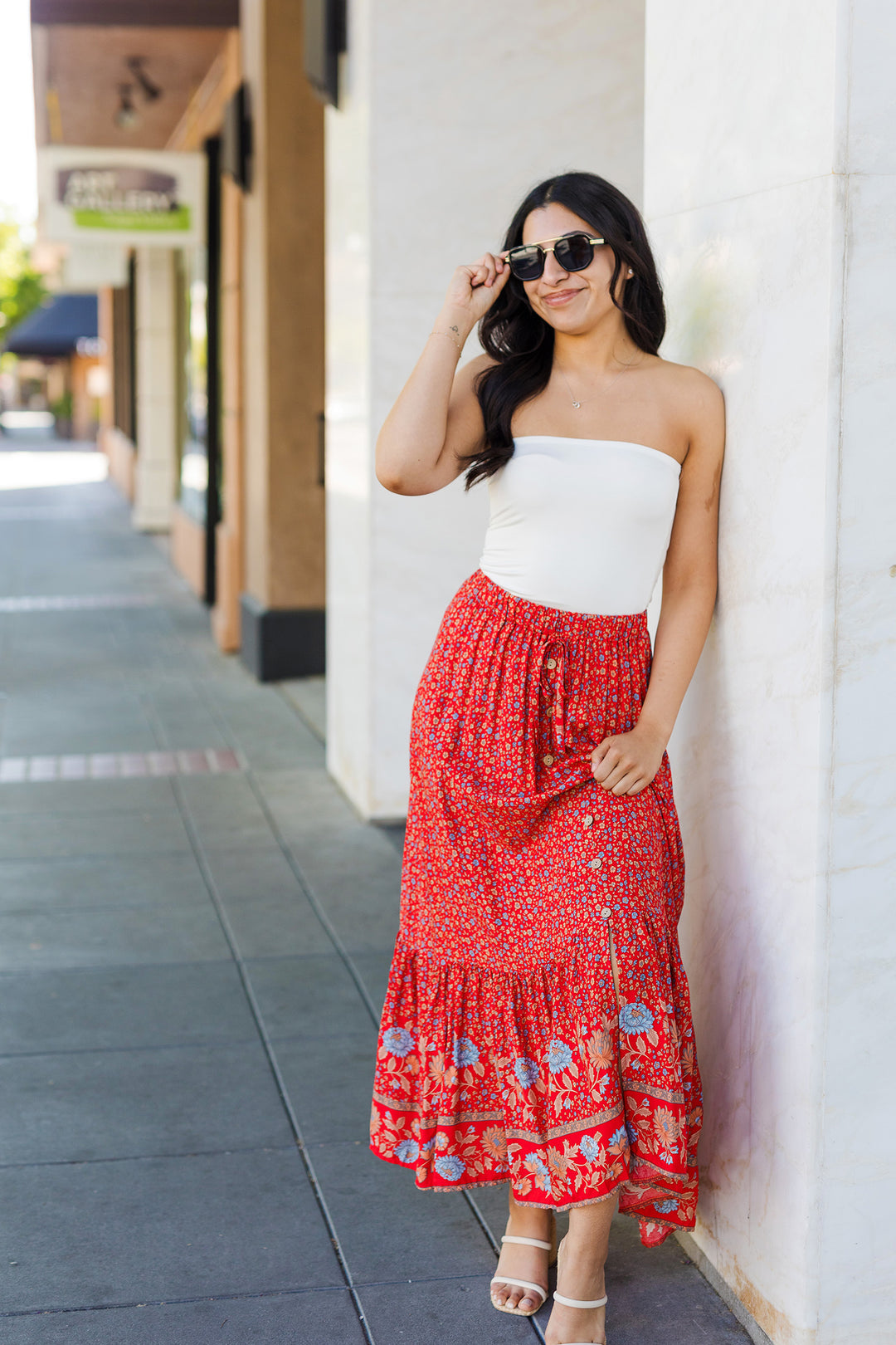 The Bohemian Dream Floral Maxi Skirt