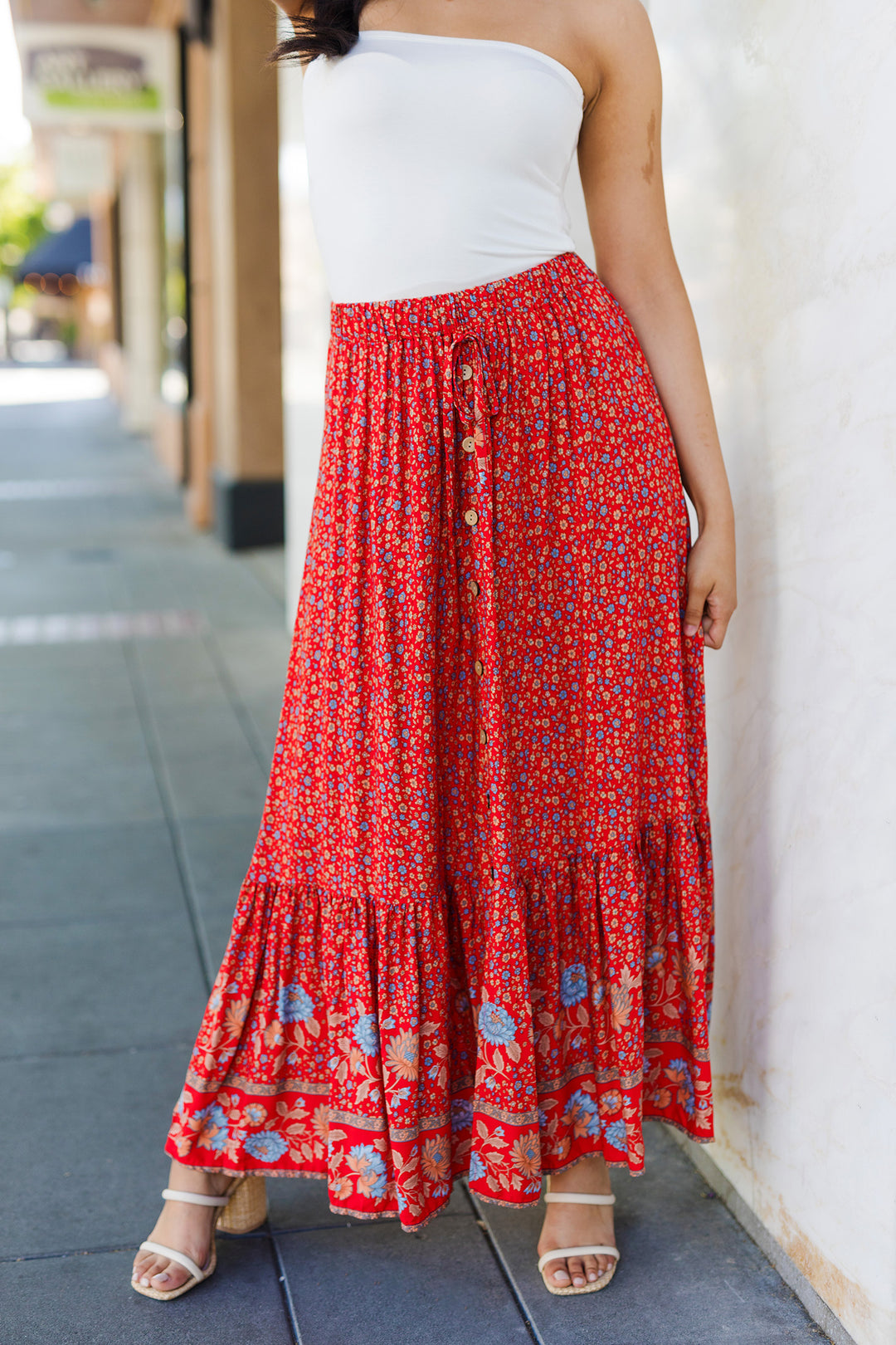 The Bohemian Dream Floral Maxi Skirt