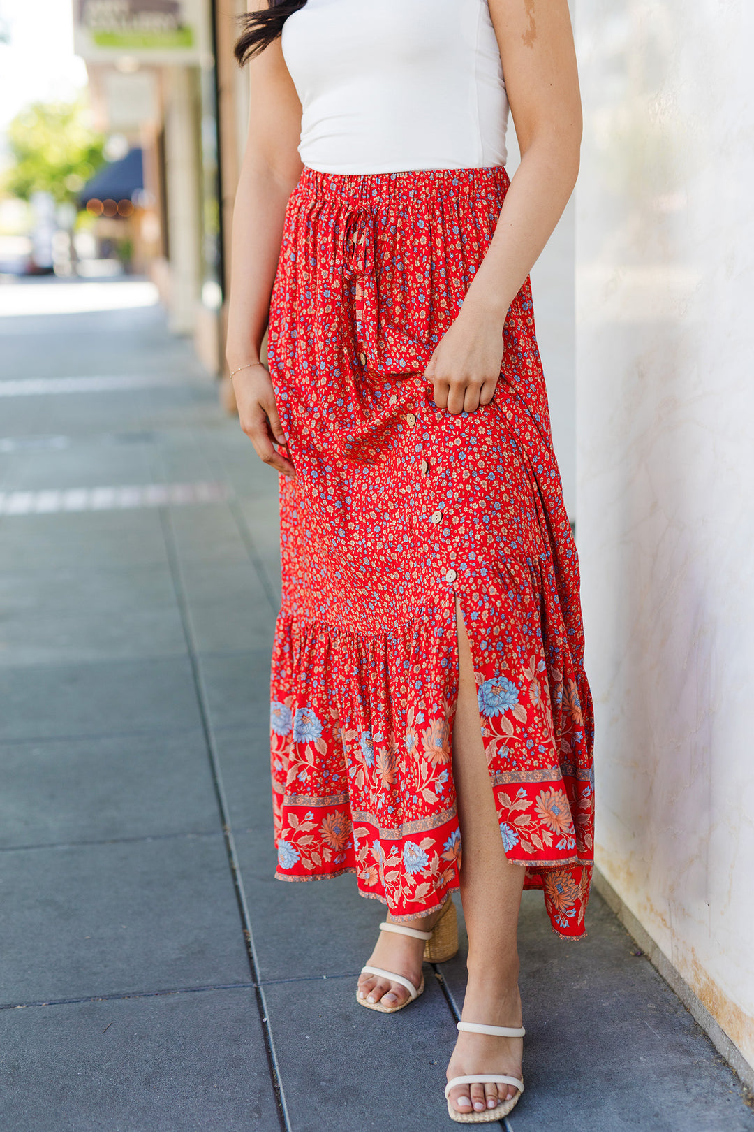 The Bohemian Dream Floral Maxi Skirt