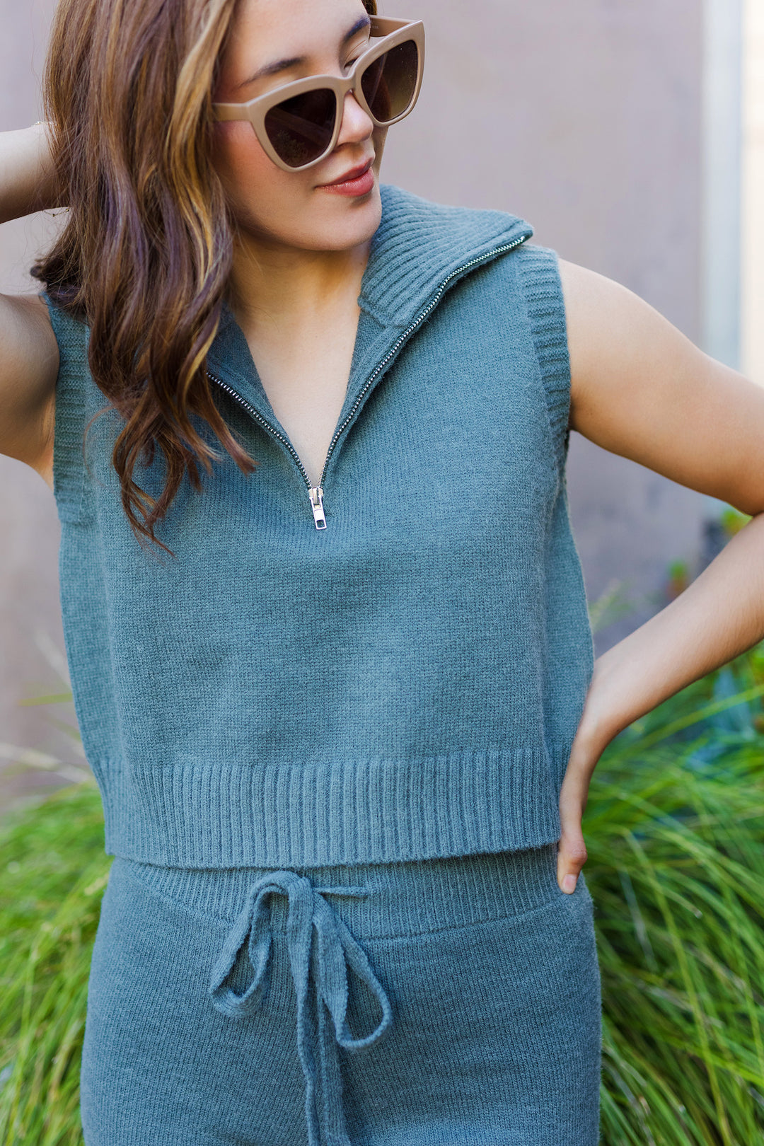 The Wooded Bliss Sleeveless Sweater