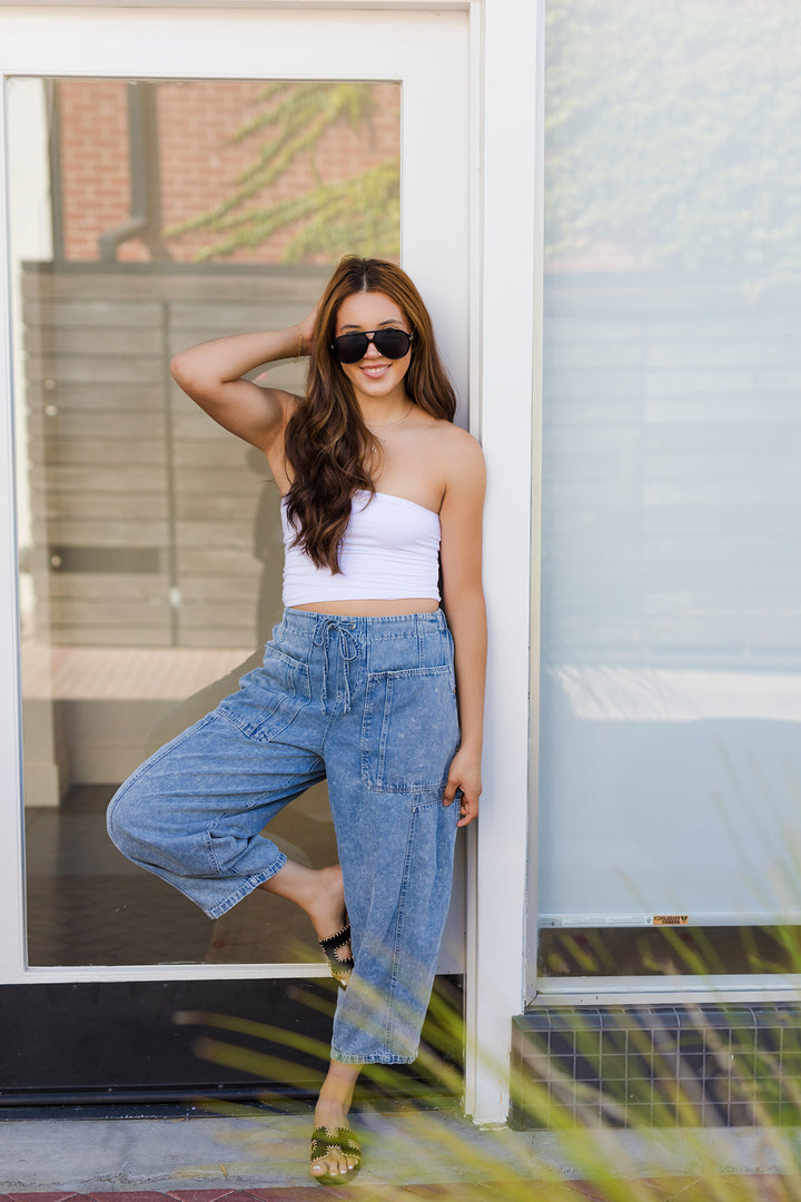 The Venice Beach Cropped Tube Top