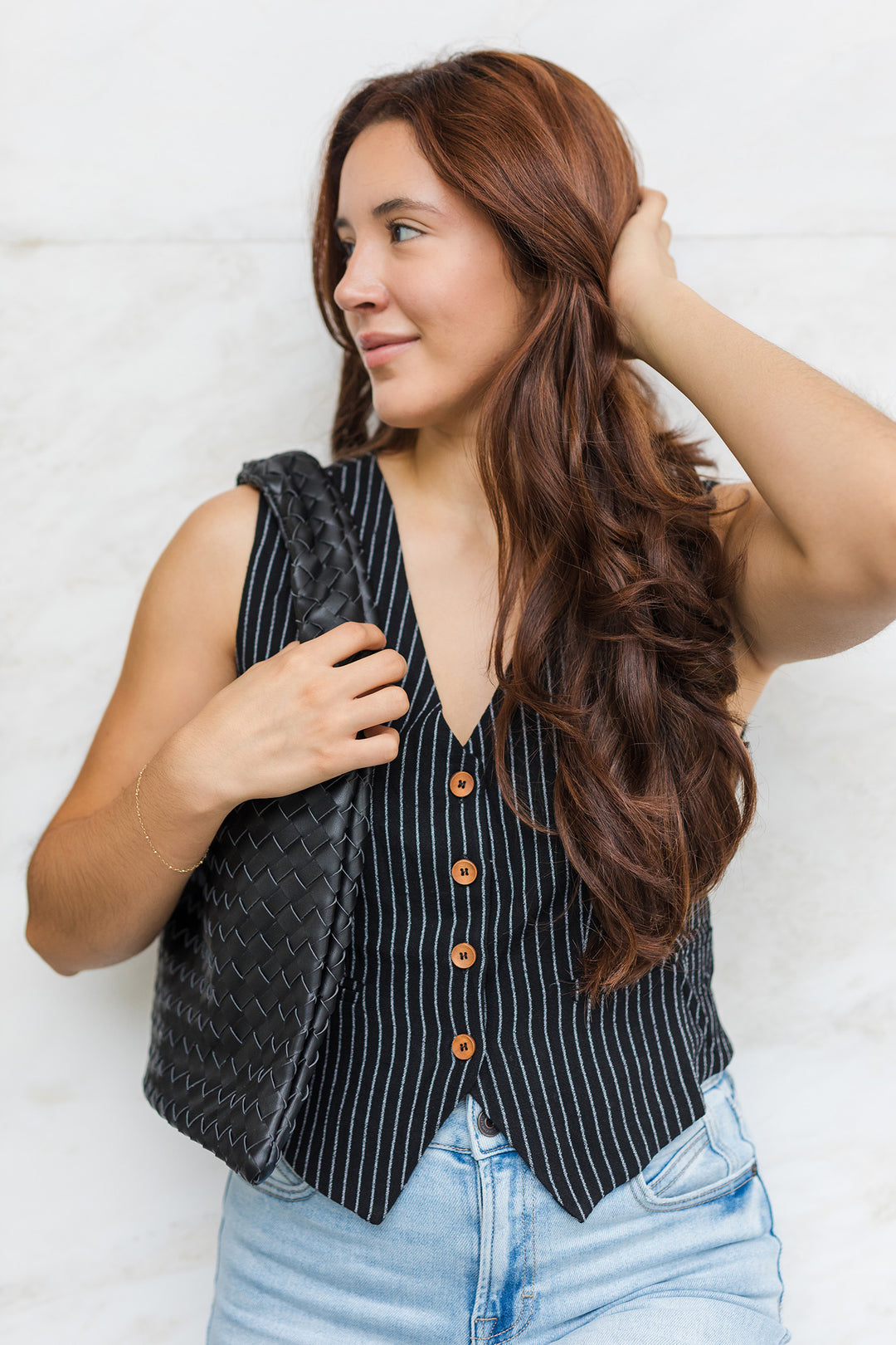 The Spiral Hill Pinstripe Vest