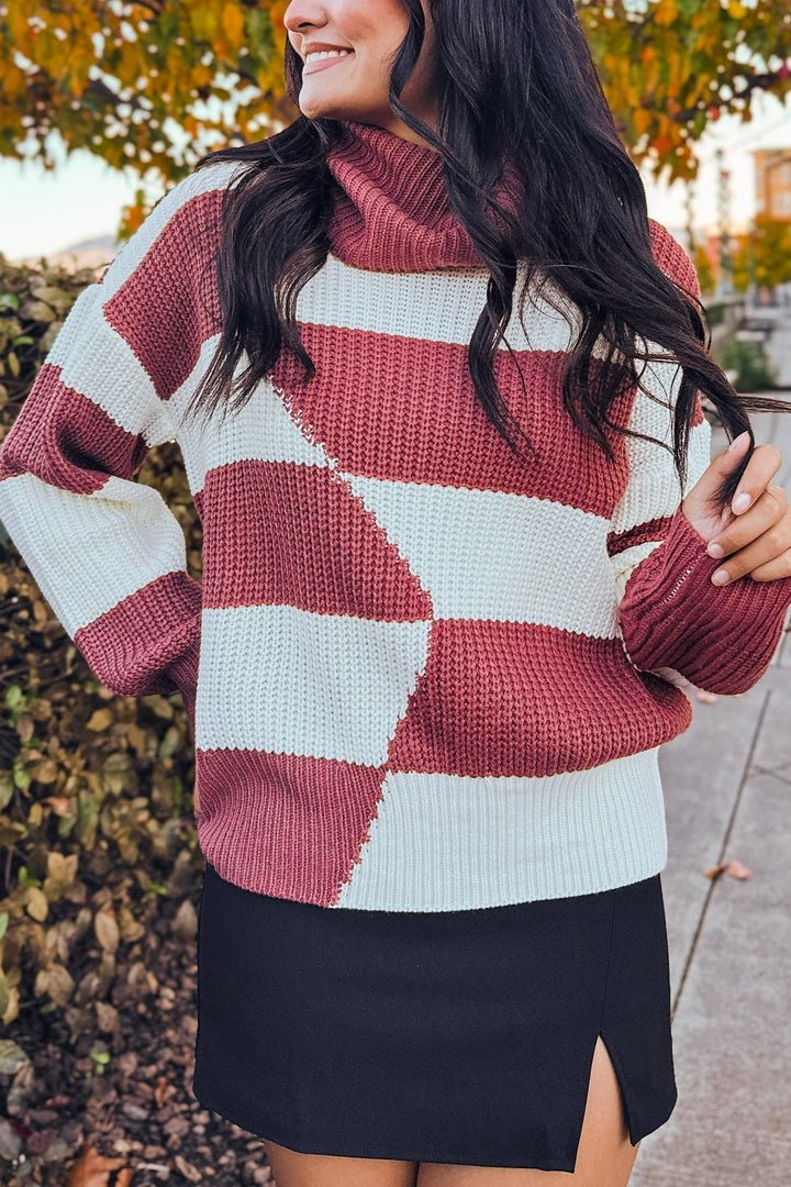 The Chasing Dreams Color Block Sweater