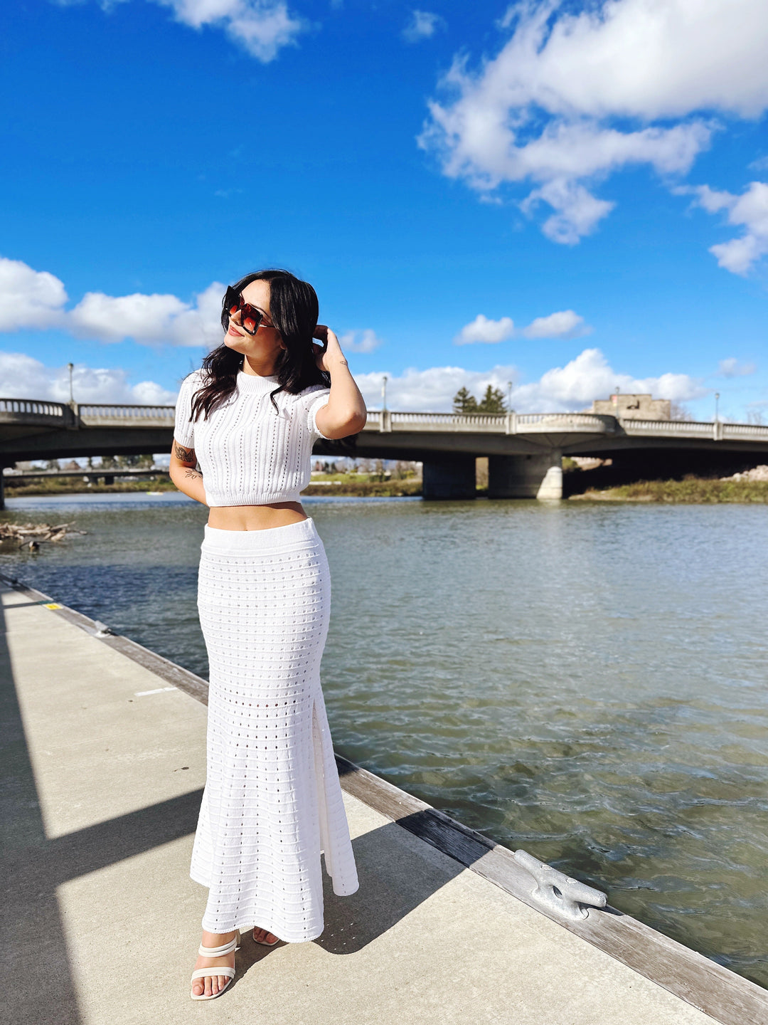 The Spring Fever Off-White Maxi Skirt