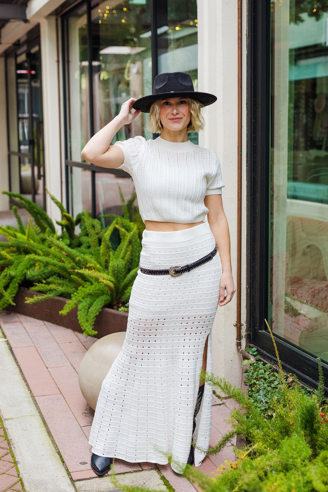 The Spring Fever Off-White Maxi Skirt