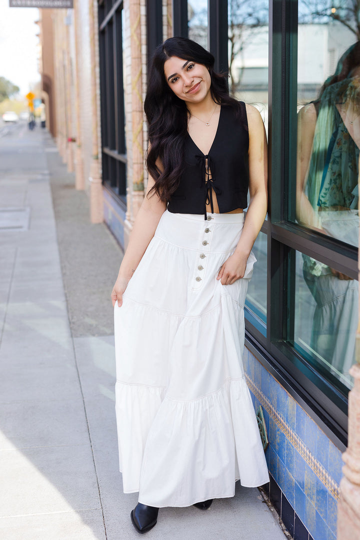 The Plum Creek Tiered Maxi Skirt