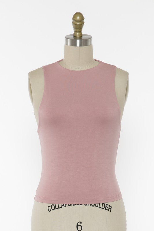 The Danielle Sleeveless High Neck Top