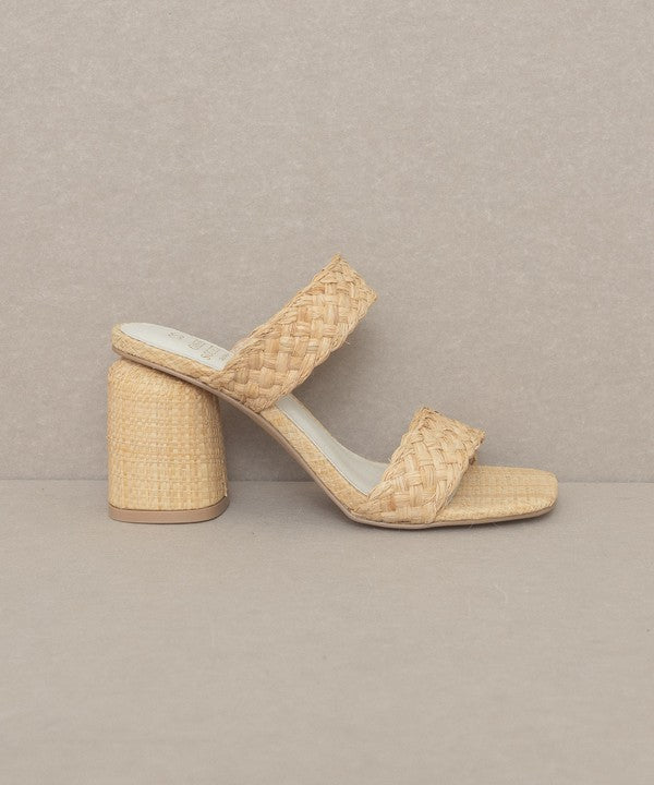 The Kayla Raffia Heeled Sandals