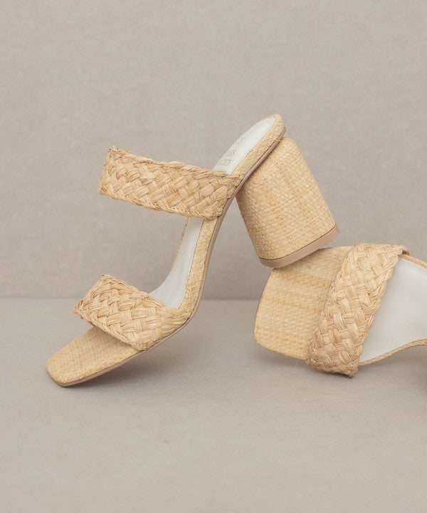 The Kayla Raffia Heeled Sandals