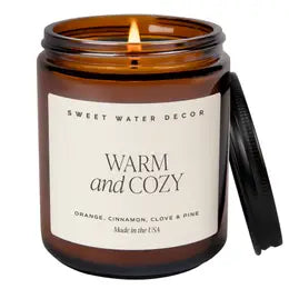 Soy Candles from Sweet Water Decor - Brown Jar/Black Lid