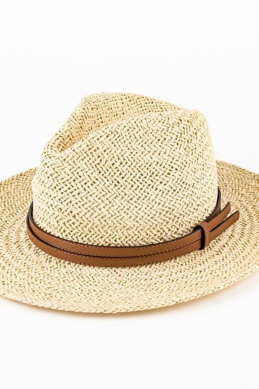 The Ruggine Double Leather Band Panama Hat