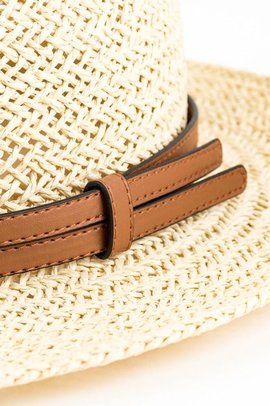 The Ruggine Double Leather Band Panama Hat