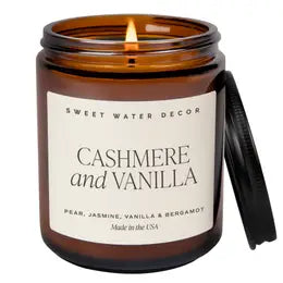 Soy Candles from Sweet Water Decor - Brown Jar/Black Lid